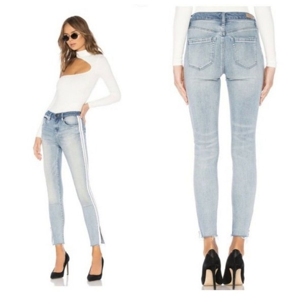 Blank NYC‎ The Great Jones Jeans in Slumlord Side Zip 25 Medium Wash $118 - Picture 2 of 12